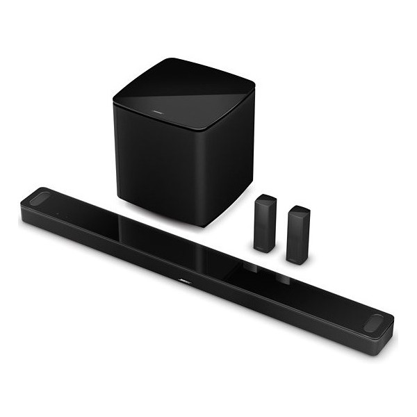 Bose Smart Soundbar 900 + Bass 700  Barra de sonido inalambrica Dolby  Atmos con subwoofer - color blanco y negro