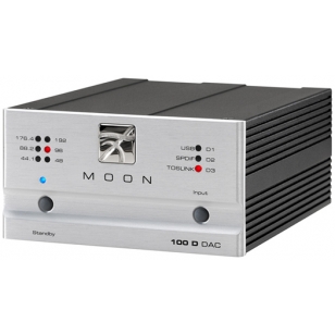 Moon 100D Convertidor digital / analogico. Entradas USB, digital coaxial y optic